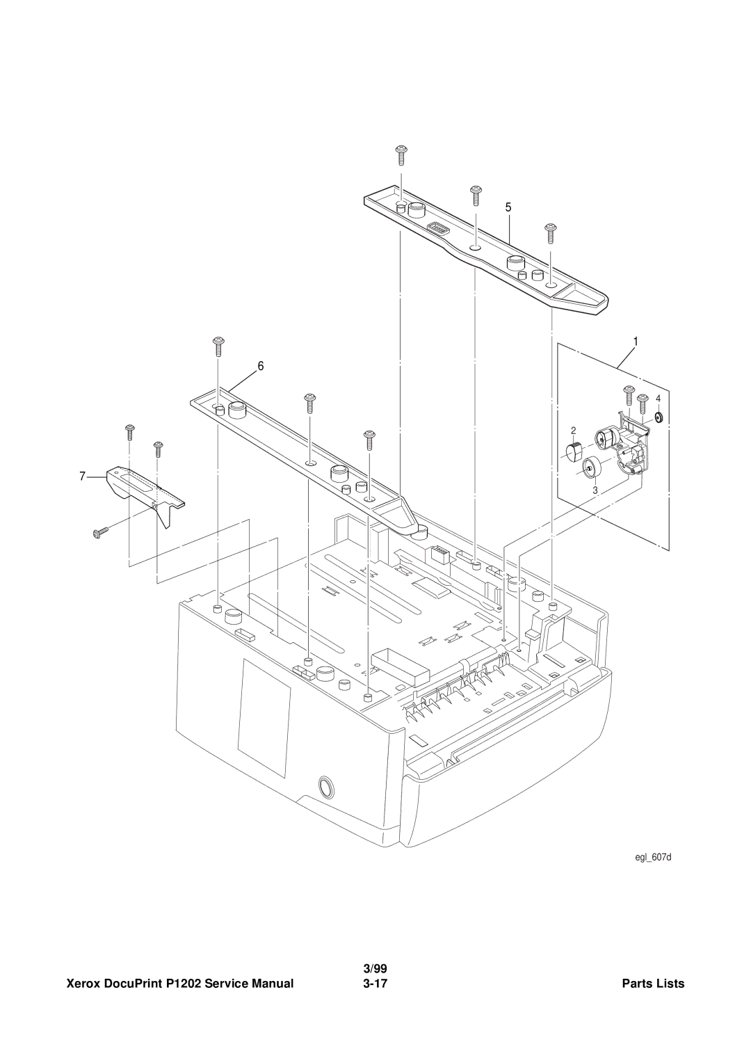 Xerox P1202 service manual Egl607d 