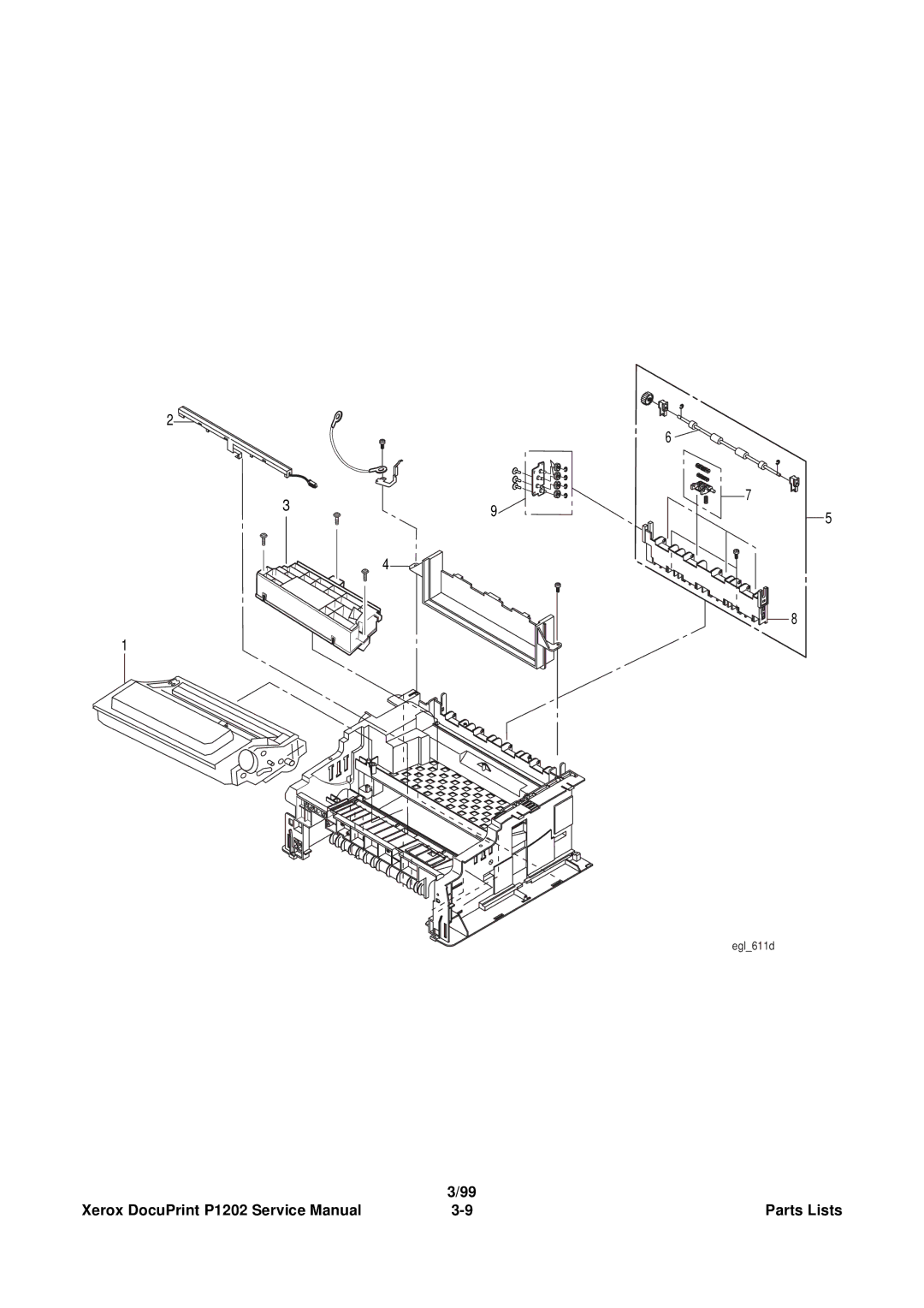 Xerox P1202 service manual Egl611d 