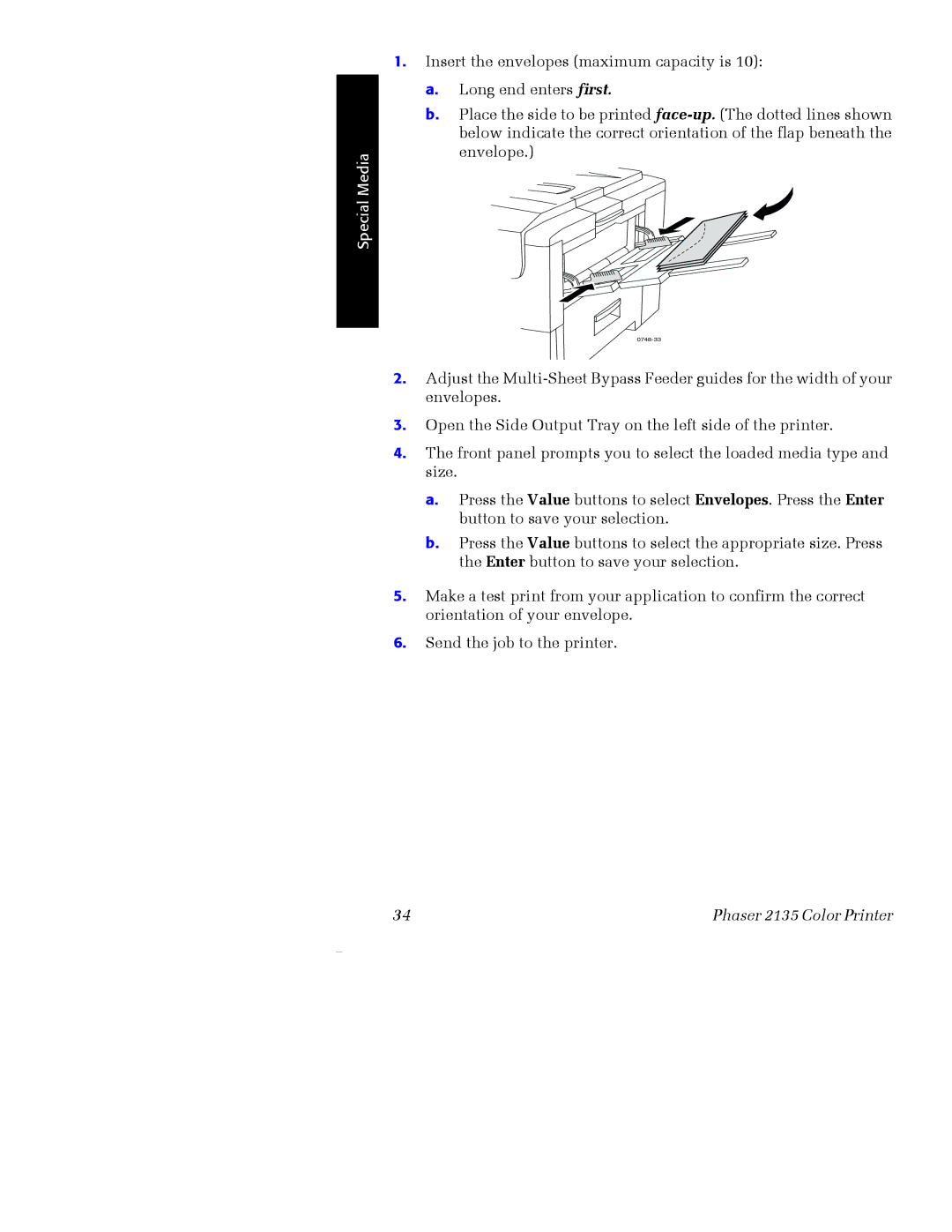 Xerox Phaser 2135 manual 0748-33 