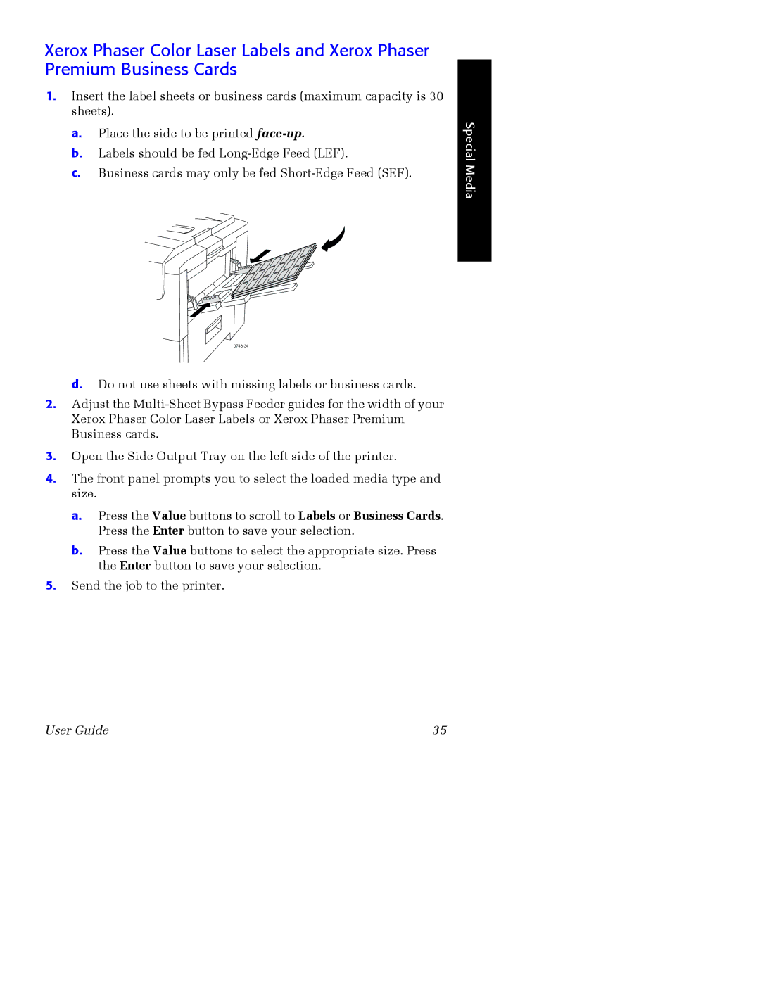 Xerox Phaser 2135 manual 0748-34 