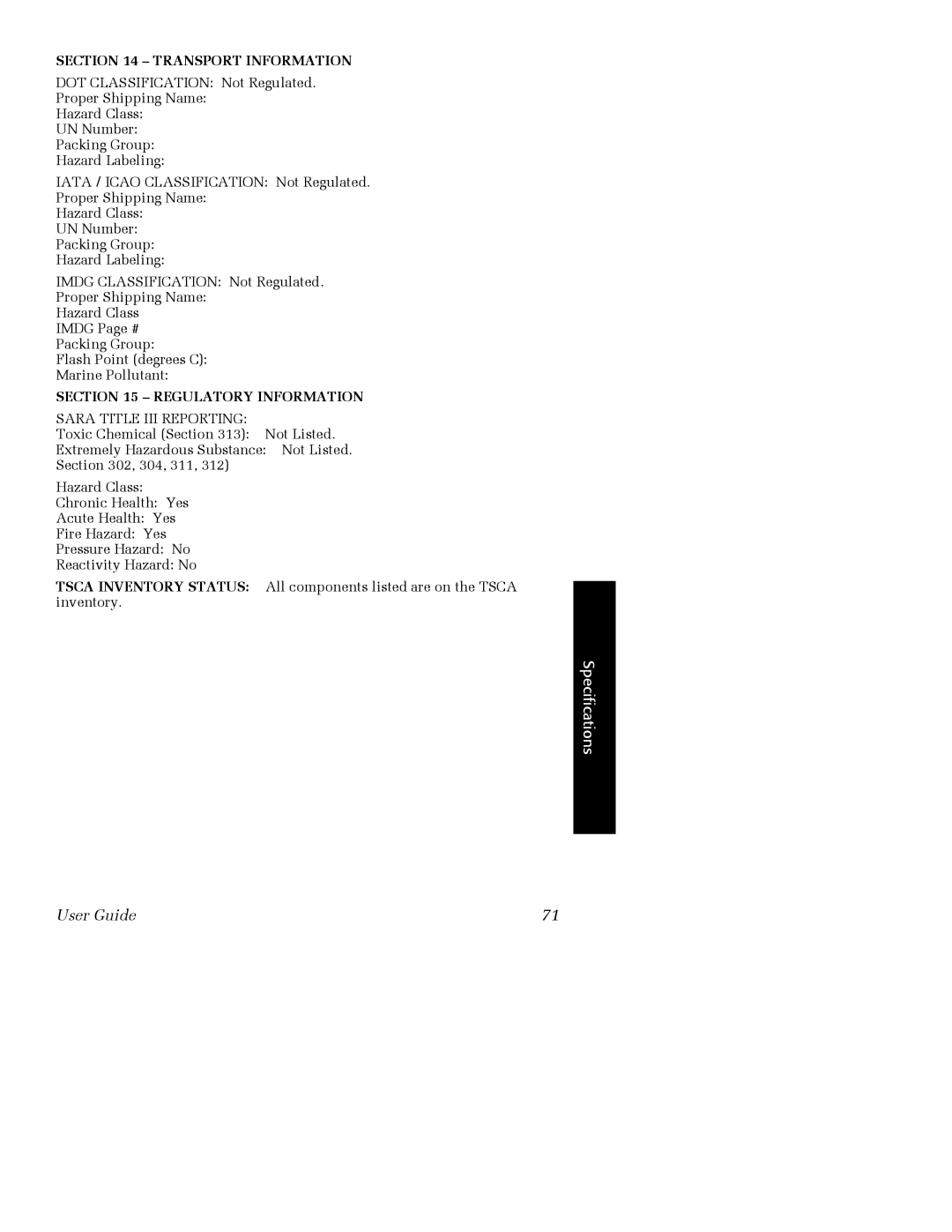 Xerox Phaser 2135 manual Sara Title III Reporting 