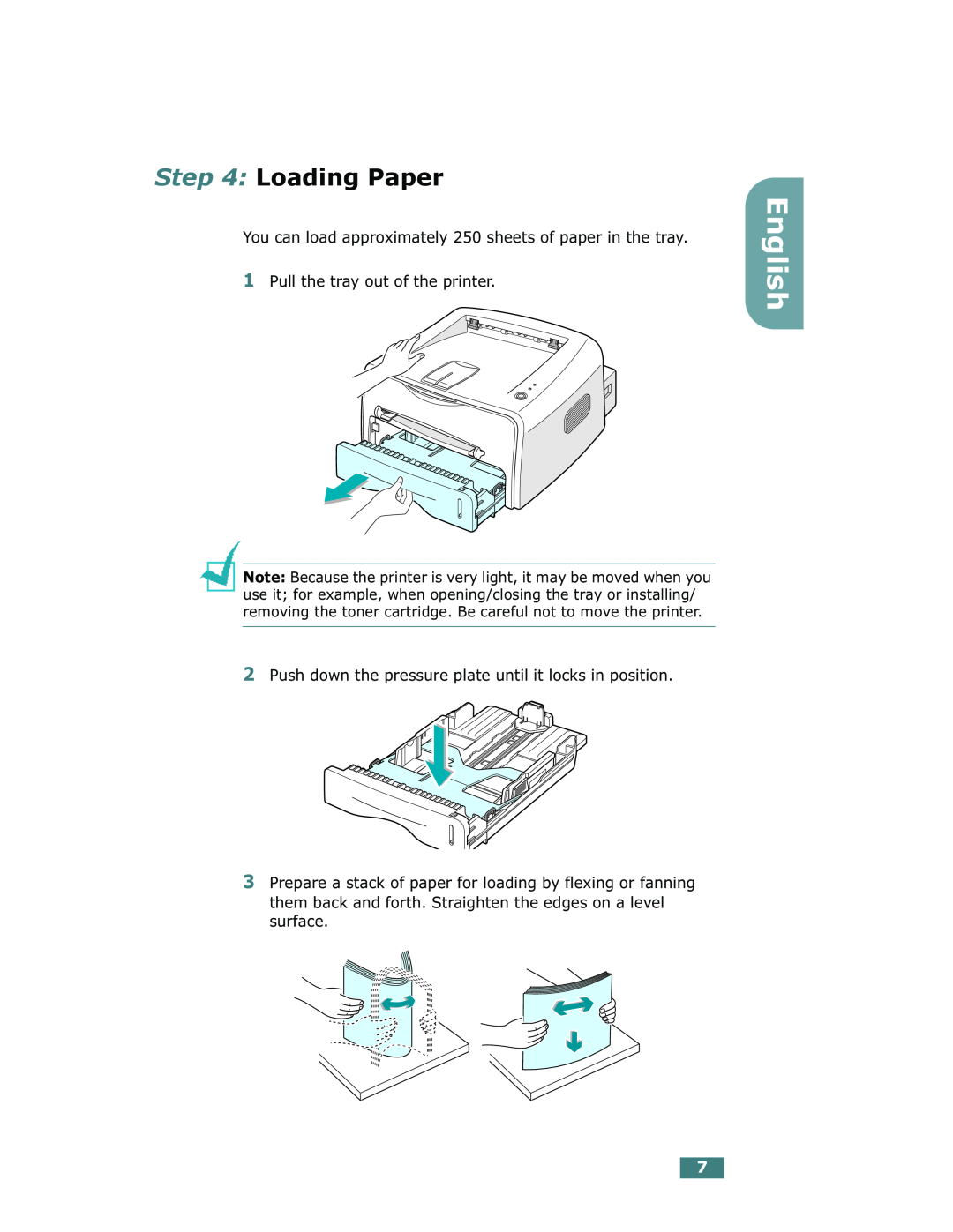 Xerox Phaser 3130 manual Loading Paper, English 