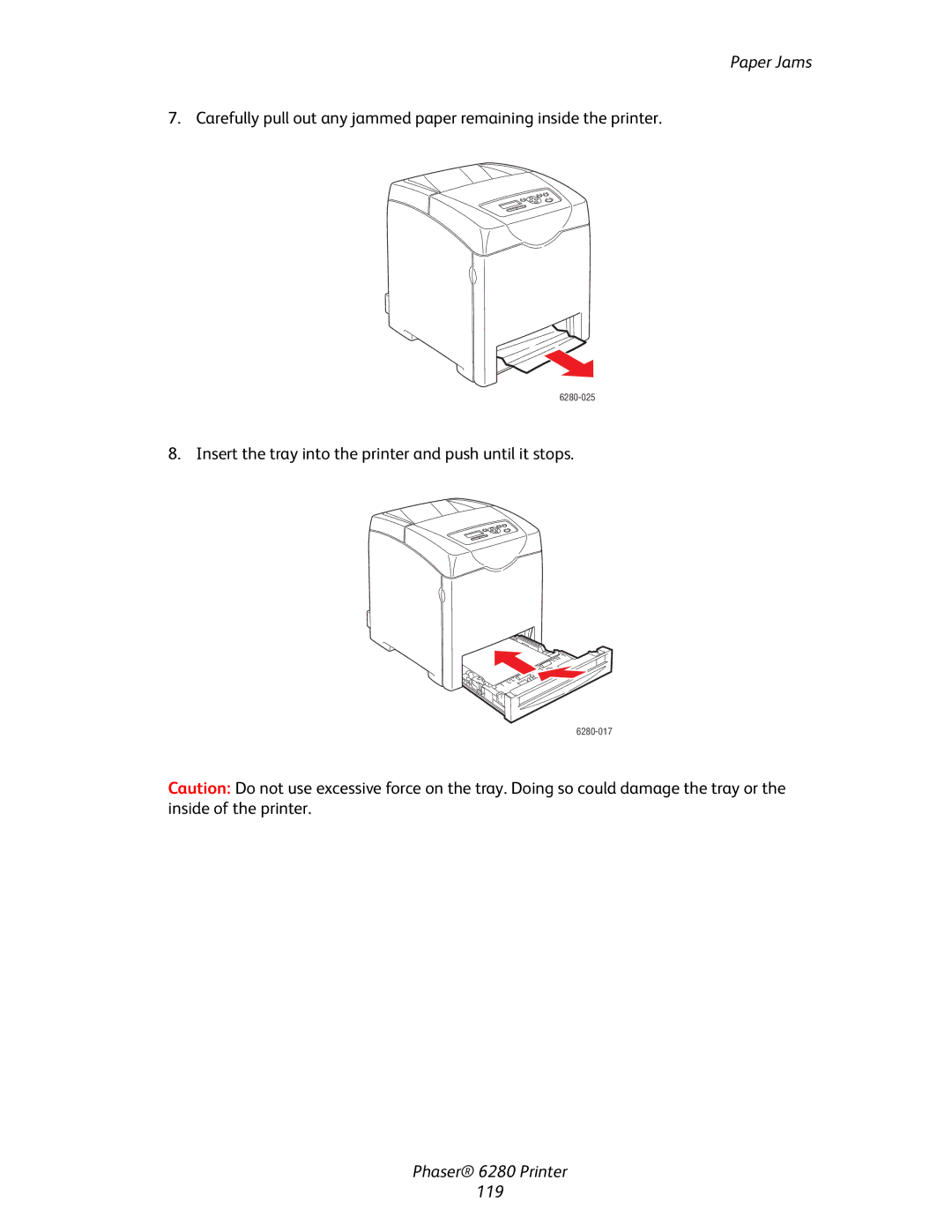 Xerox manual Phaser 6280 Printer 119 