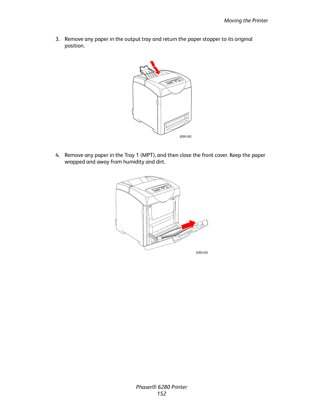 Xerox manual Phaser 6280 Printer 152 