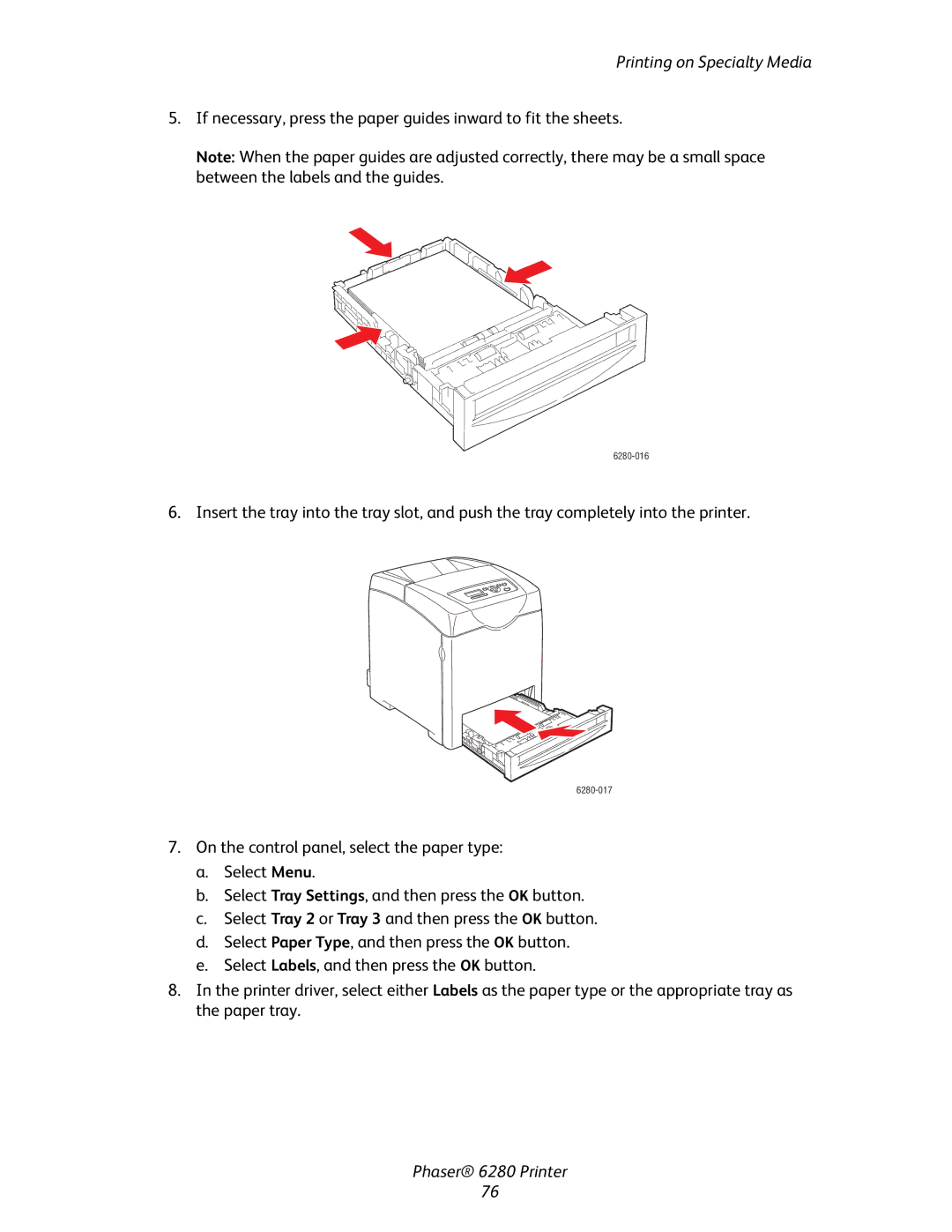 Xerox Phaser 6280 manual 6280-016 