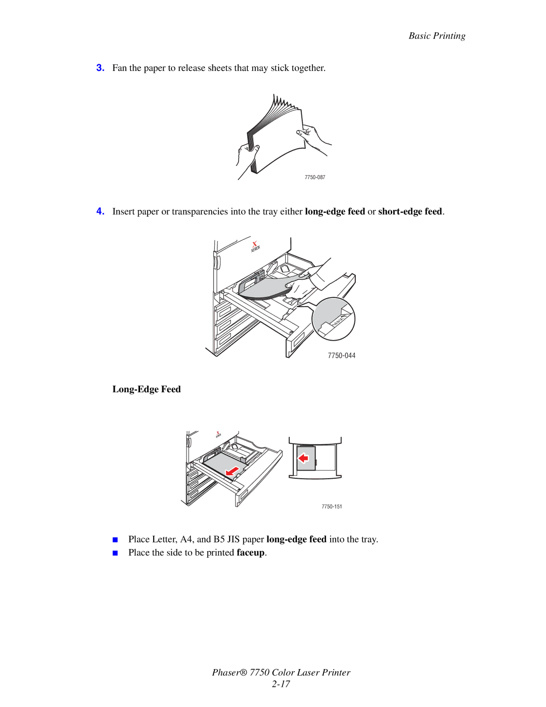 Xerox Phaser 7750 manual 7750-044 