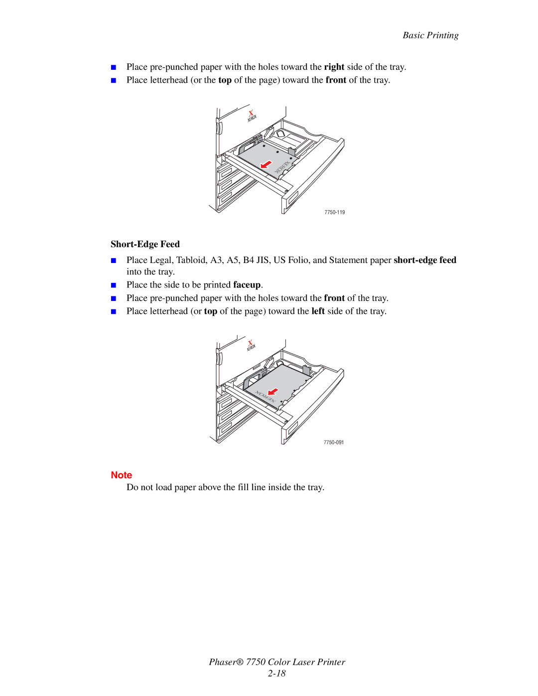 Xerox Phaser 7750 manual 7750-119 