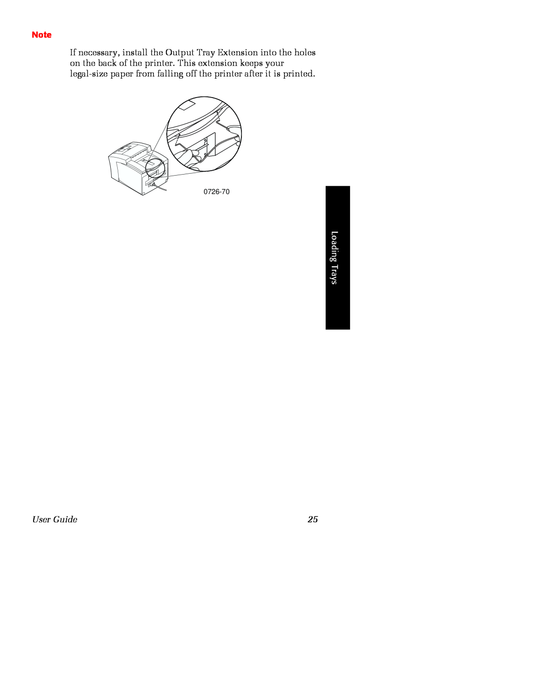 Xerox Phaser 860 manual Loading Trays, User Guide, 0726-70 