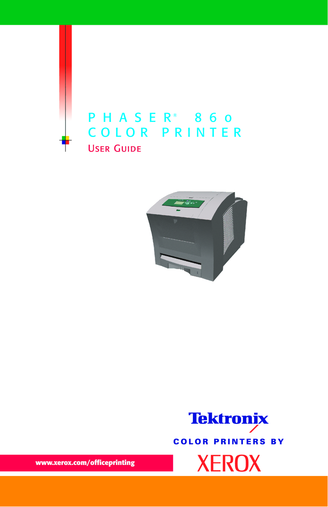 Xerox Phaser 860 manual L O R P R I N T E R 