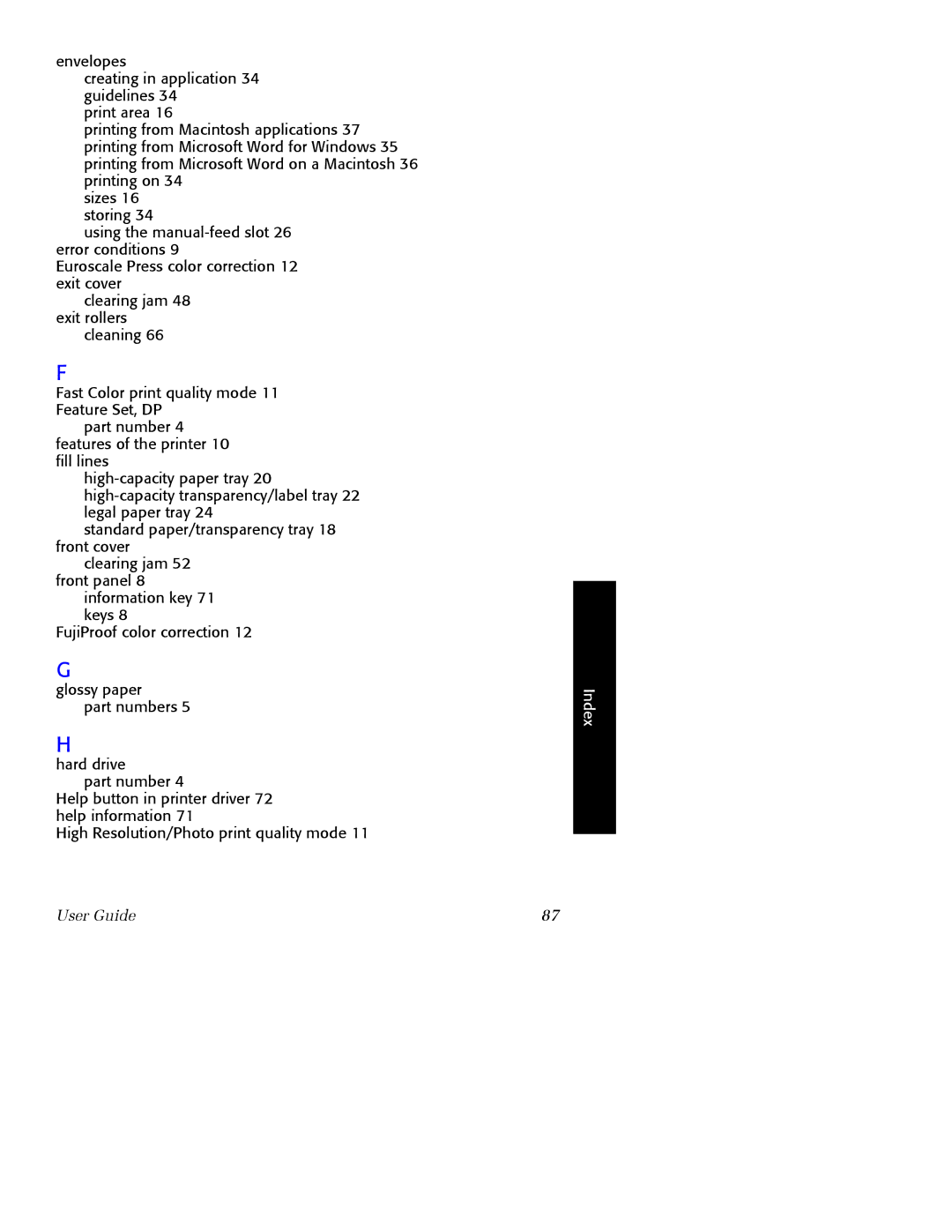 Xerox Phaser 860 manual User Guide 