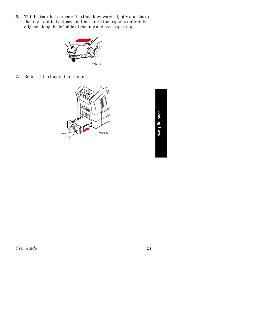 Xerox Phaser 860 manual Re-insert the tray in the printer 