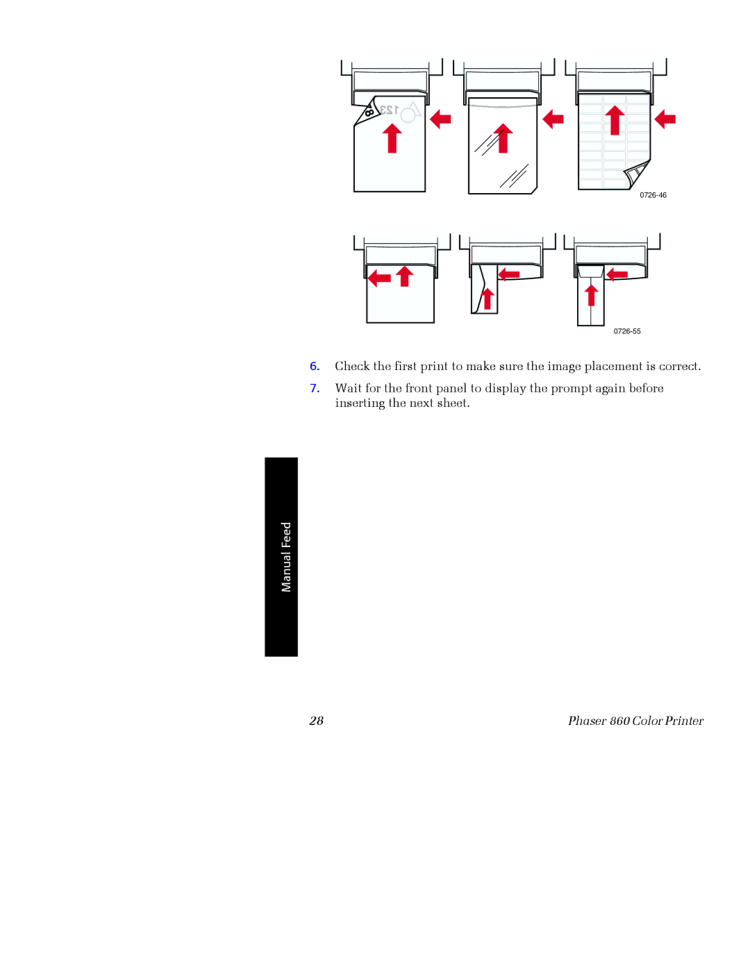 Xerox Phaser 860 manual 0726-46 0726-55 