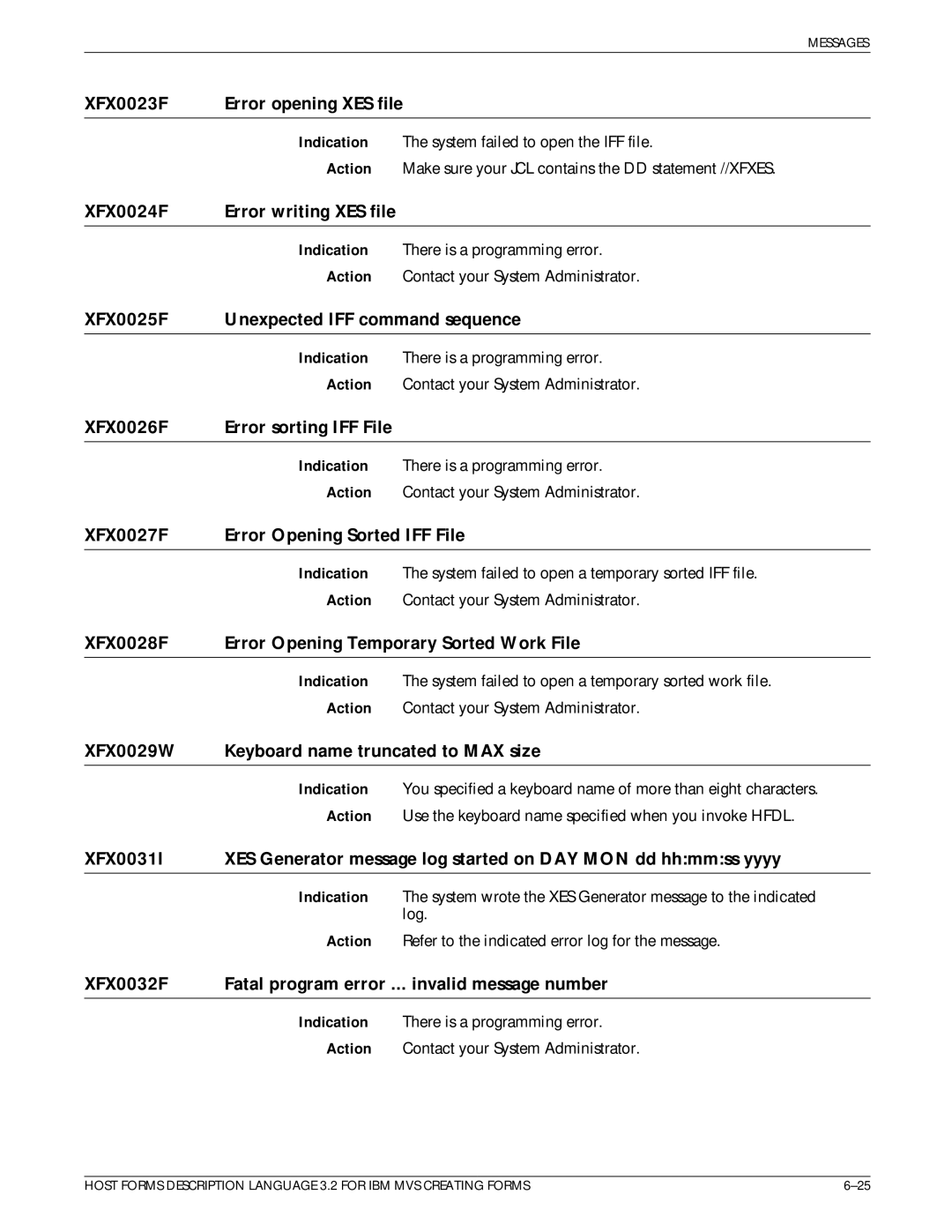 Xerox Printer XFX0023F Error opening XES file, XFX0024F Error writing XES file, XFX0025F Unexpected IFF command sequence 