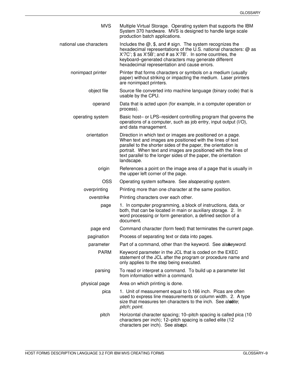 Xerox Printer manual GLOSSARY±9 