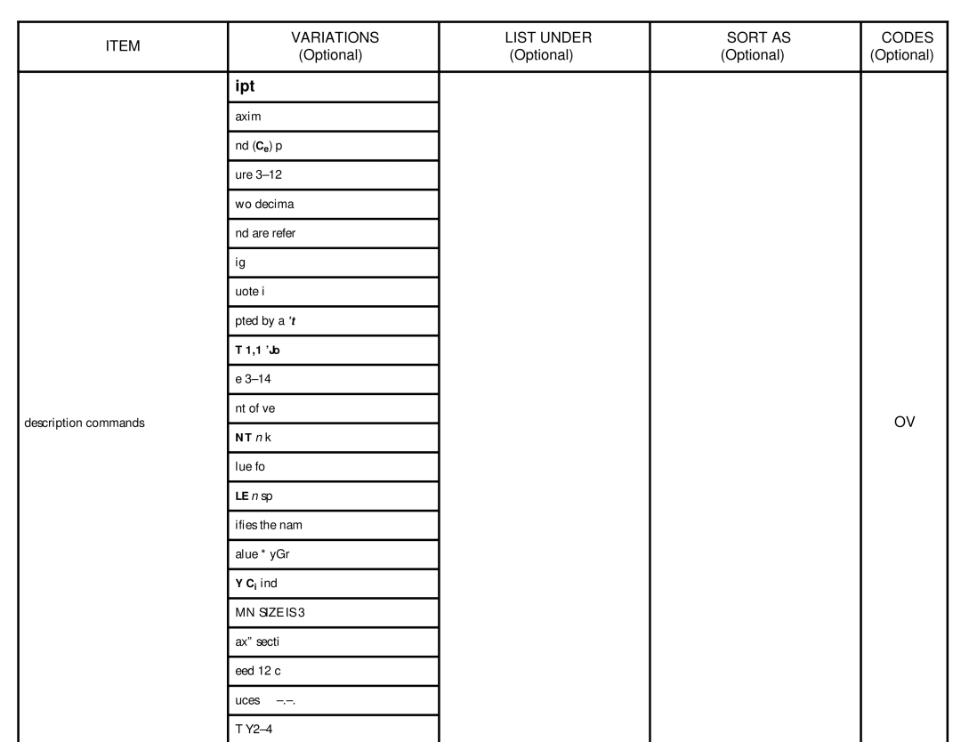 Xerox Printer manual Ipt, 1 Jo, NT n k, LE n sp, MN Size is 