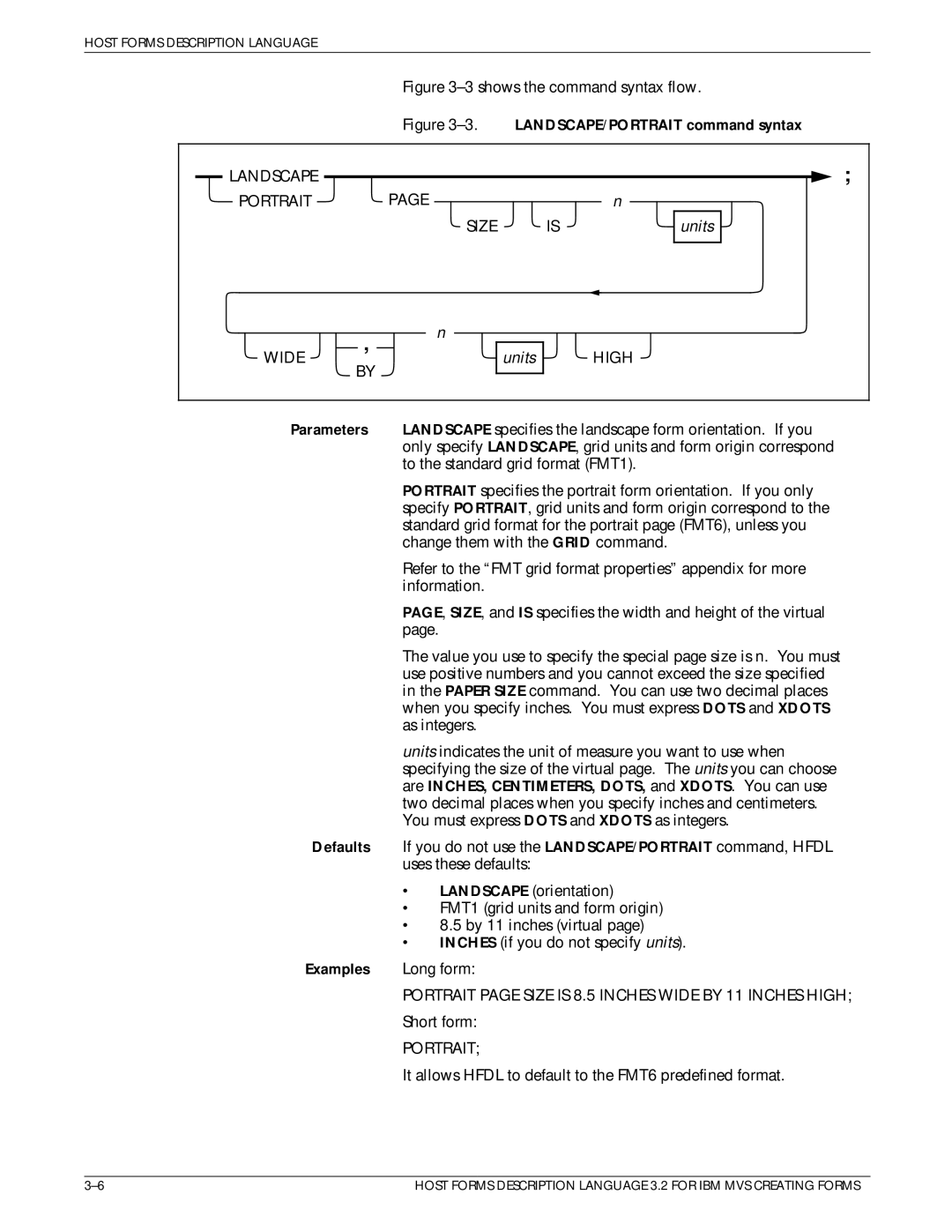 Xerox Printer manual Parameters, Portrait page Size is 8.5 Inches Wide by 11 Inches High 