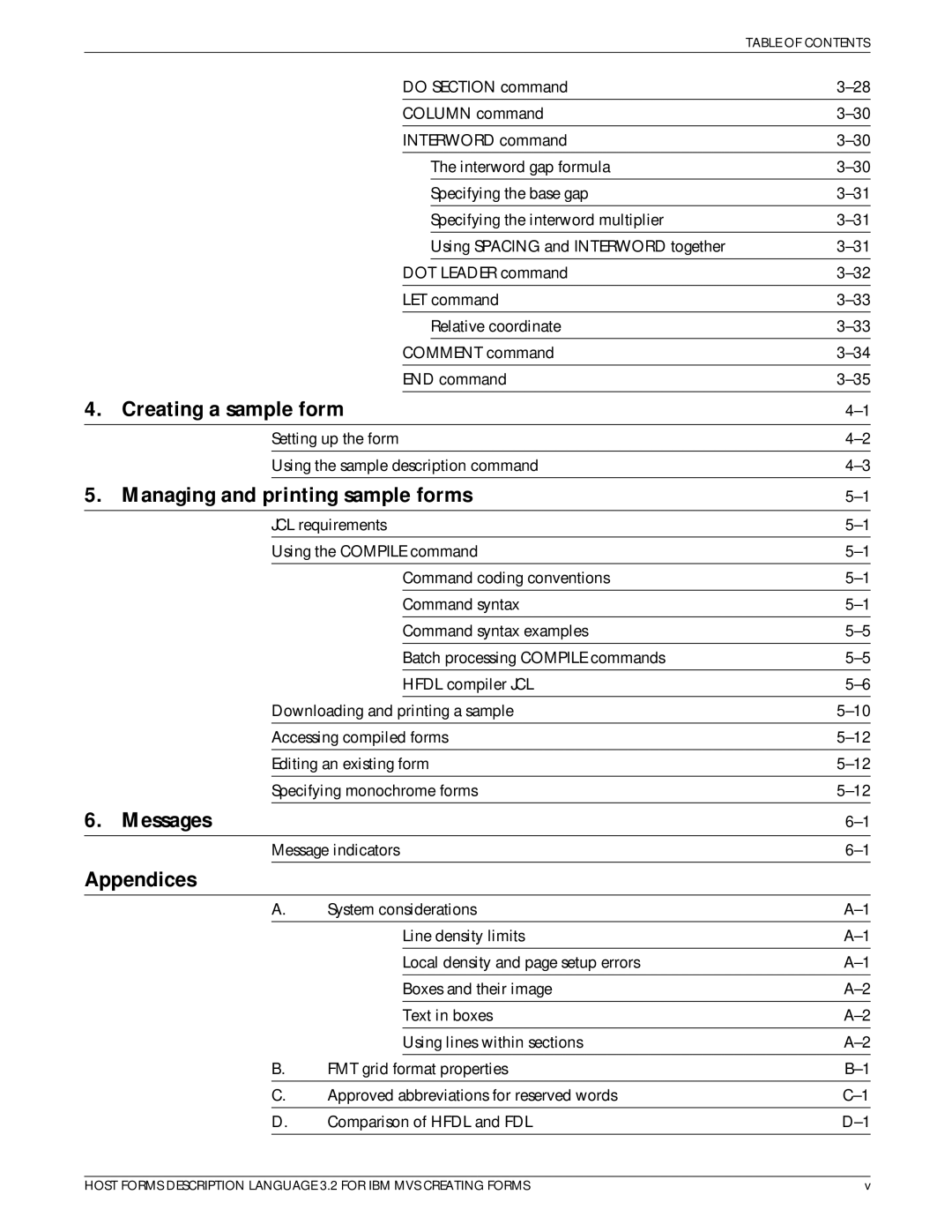 Xerox Printer manual Creating a sample form, Managing and printing sample forms, Messages, Appendices 