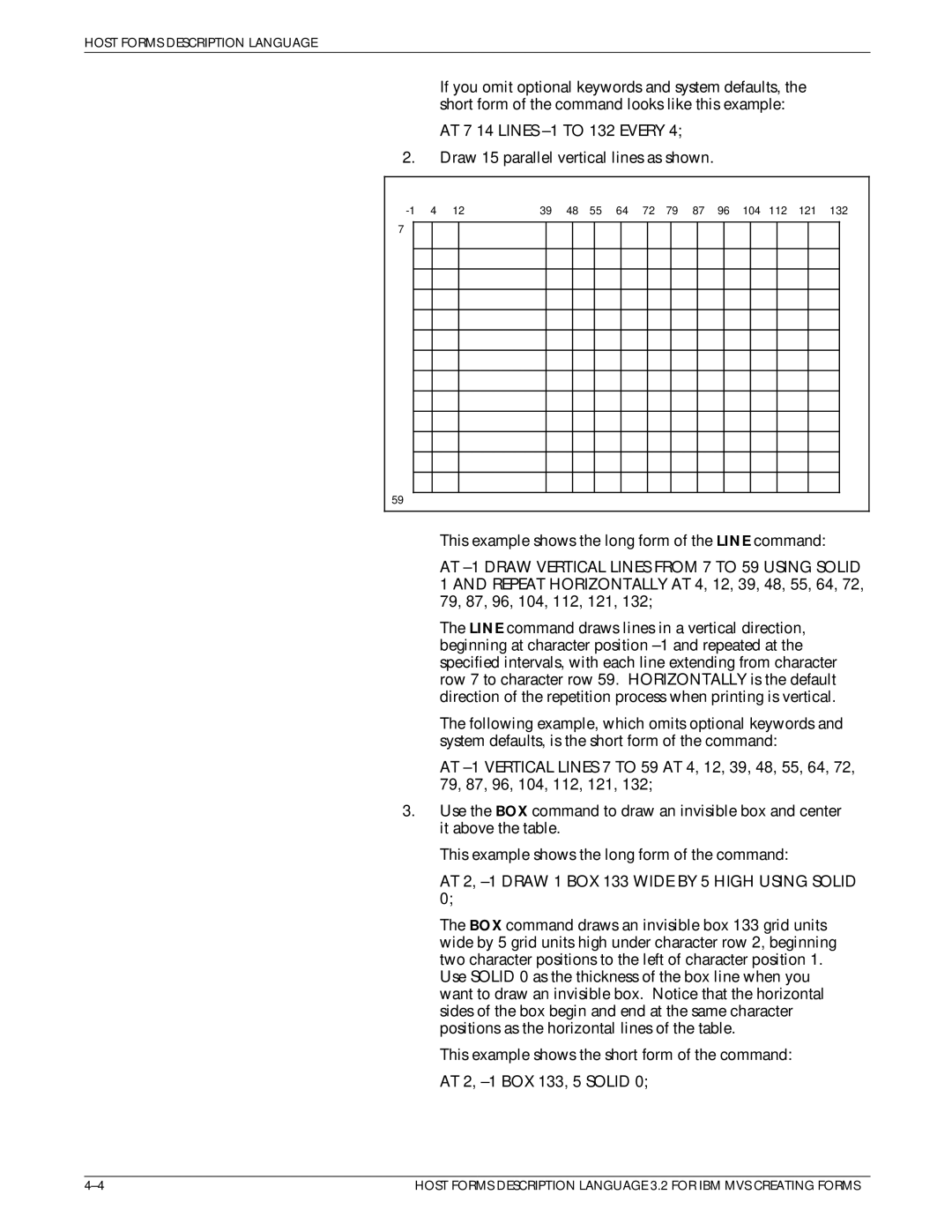 Xerox Printer manual AT 2, ±1 Draw 1 BOX 133 Wide by 5 High Using Solid 