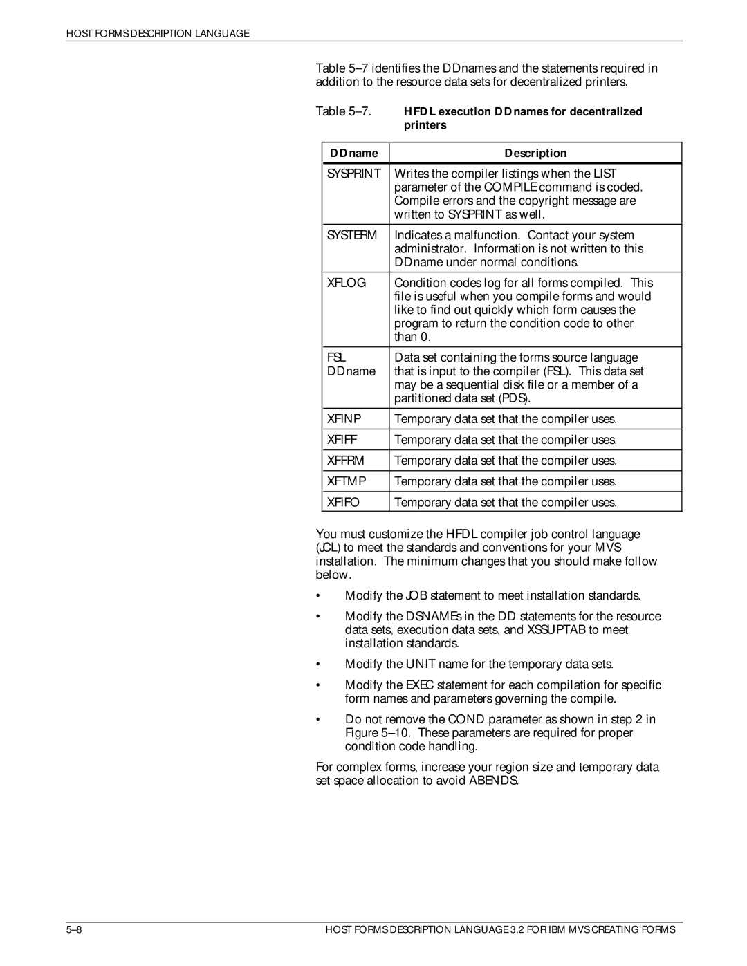 Xerox Printer manual Hfdl execution DDnames for decentralized, Xfifo 