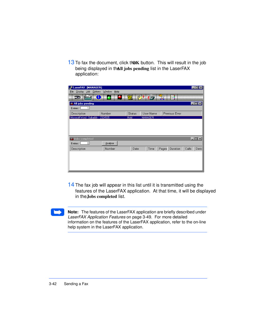 Xerox Pro 385 user manual Sending a Fax 