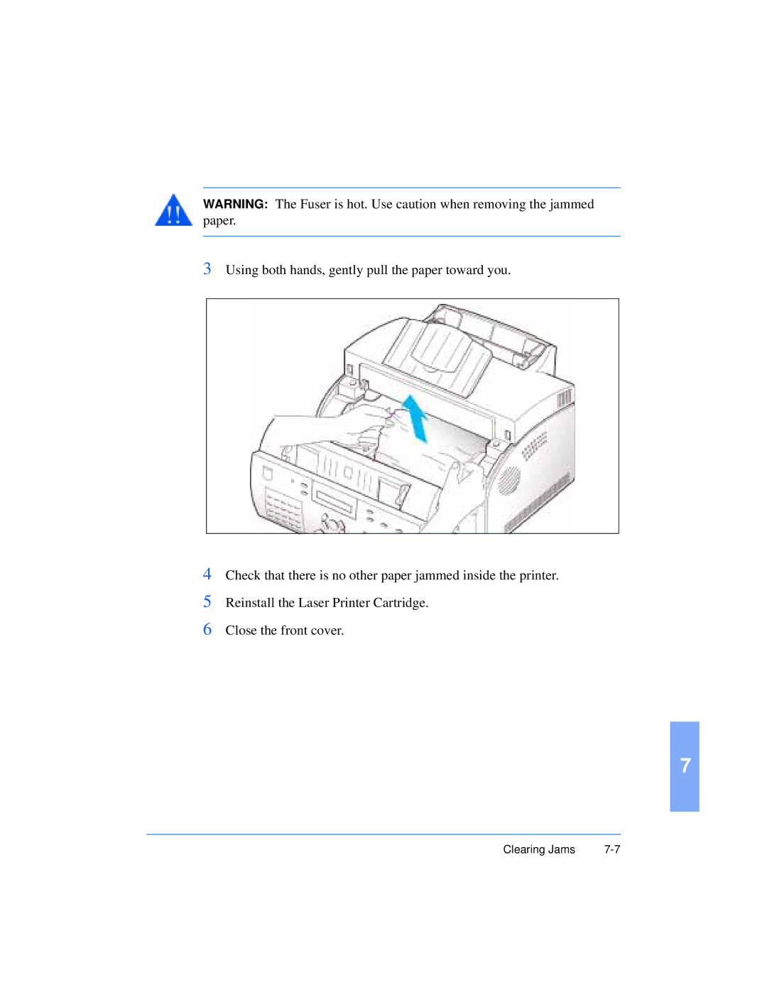 Xerox Pro 385 user manual Clearing Jams 