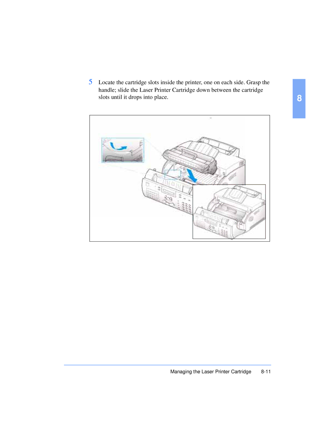 Xerox Pro 385 user manual Managing the Laser Printer Cartridge 