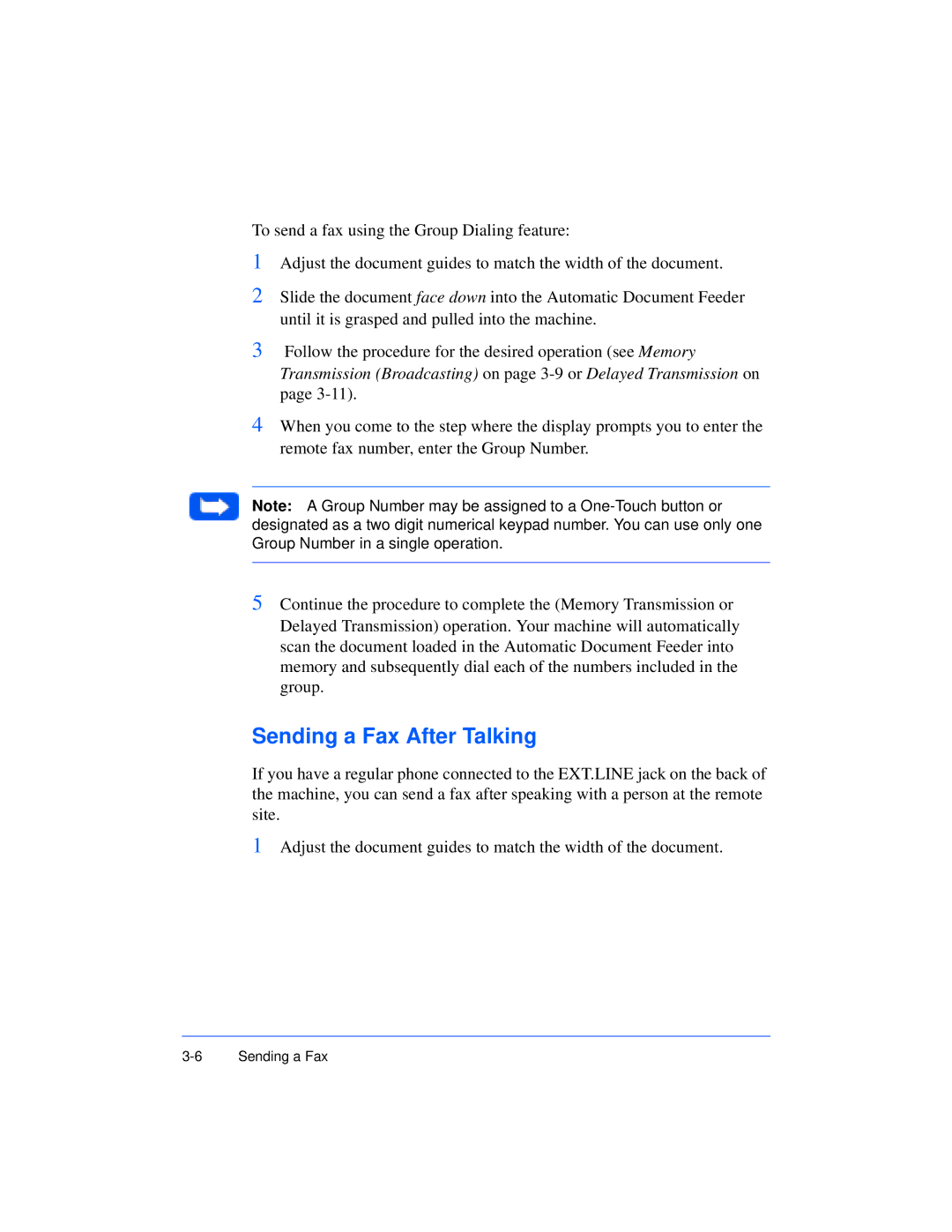 Xerox Pro 385 user manual Sending a Fax After Talking 