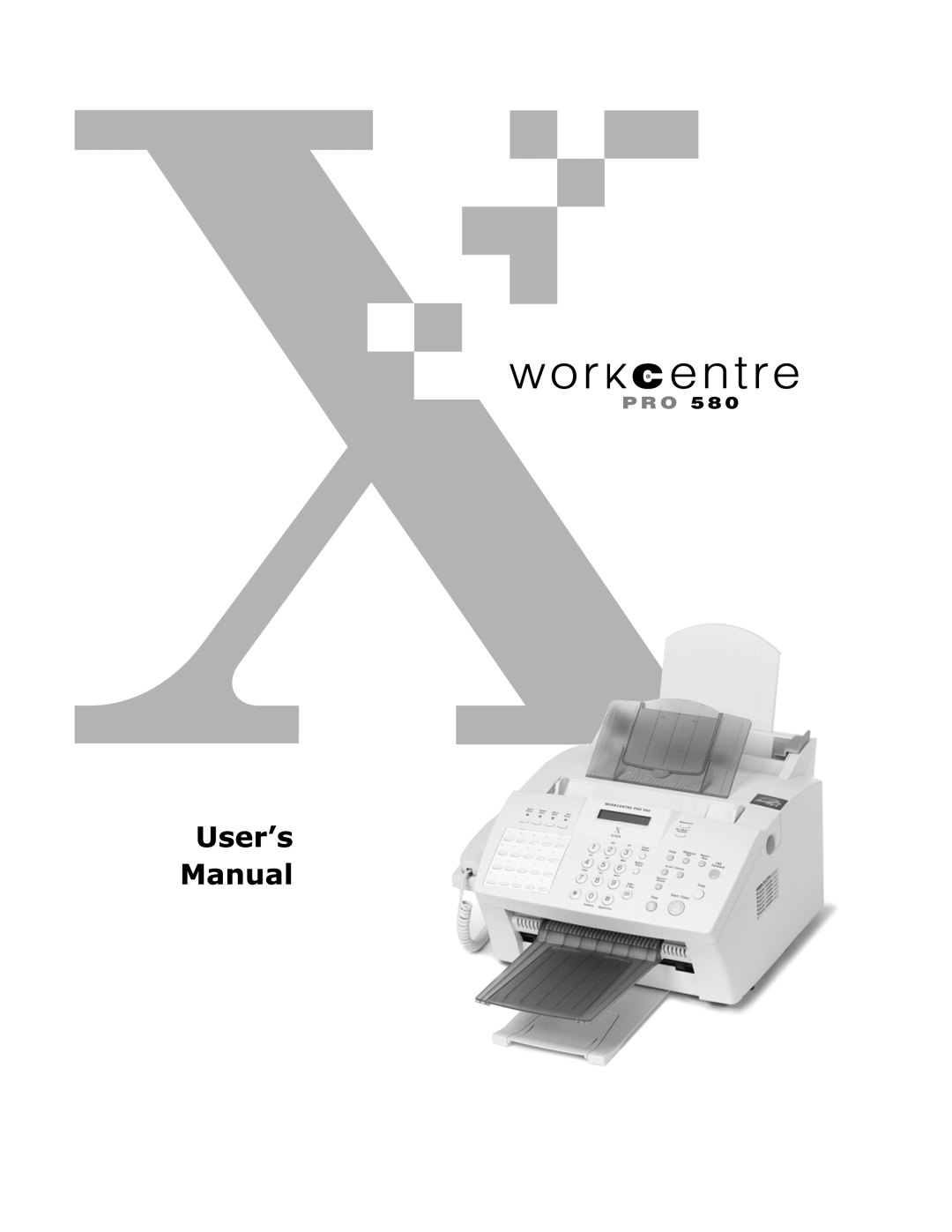Xerox Pro 580 manual 