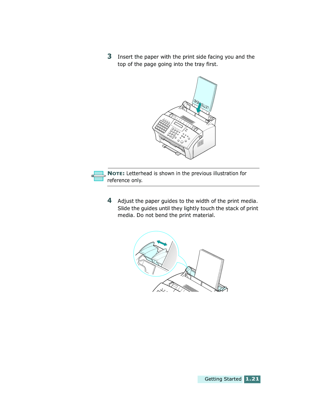 Xerox Pro 580 manual Getting Started 