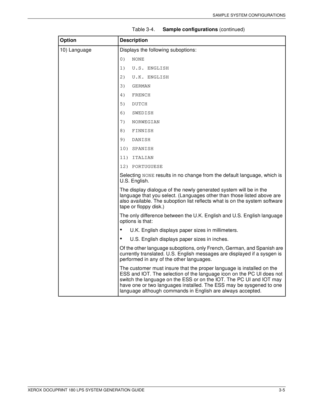 Xerox t 180 manual English, German, French, Dutch, Swedish, Norwegian, Finnish, Danish, Spanish, Italian, Portuguese 