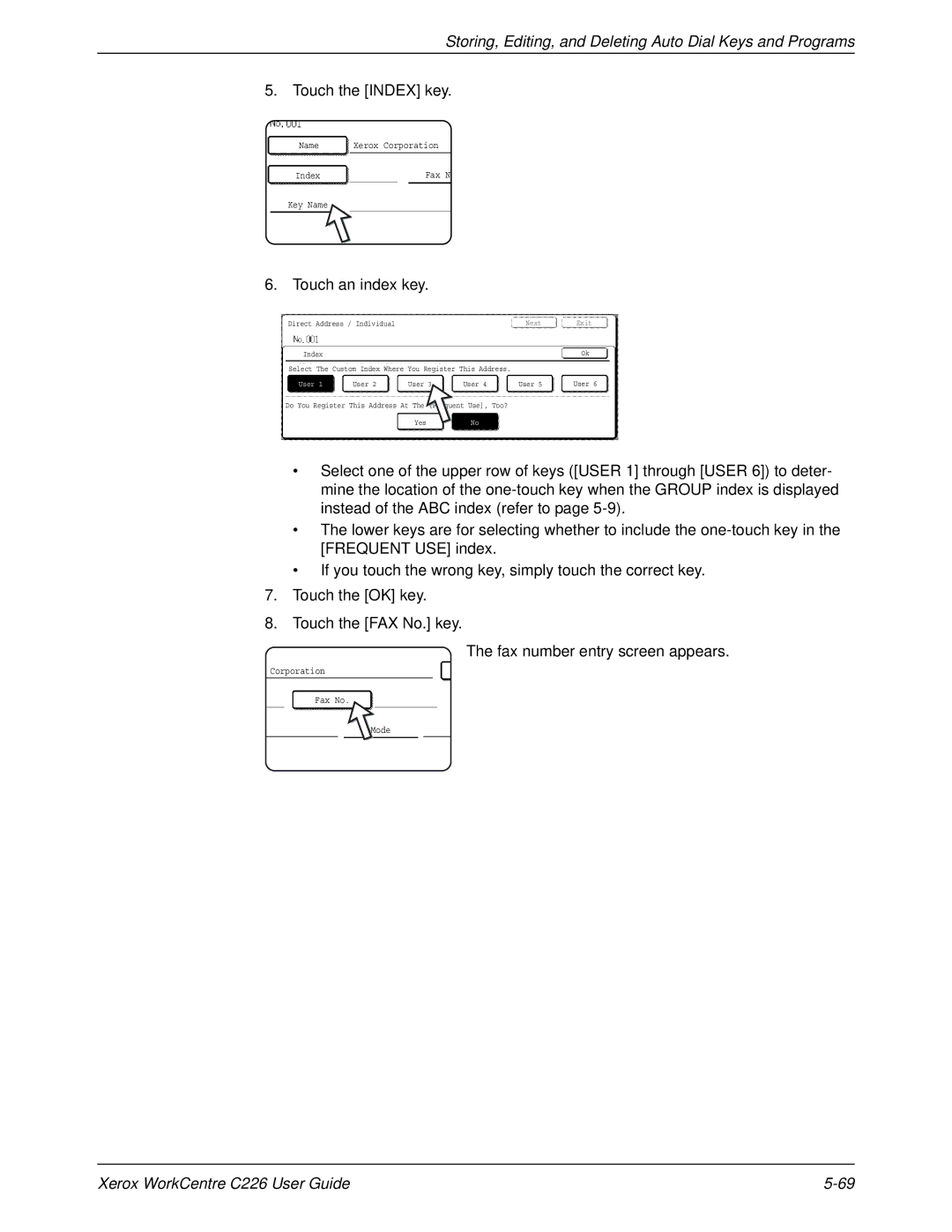 Xerox WorkCentre C226 manual Corporation Fax No Mode 