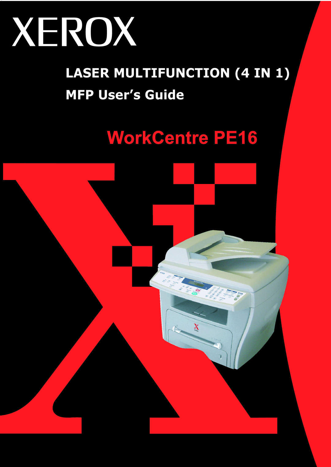 Xerox WorkCentre PE16 manual 