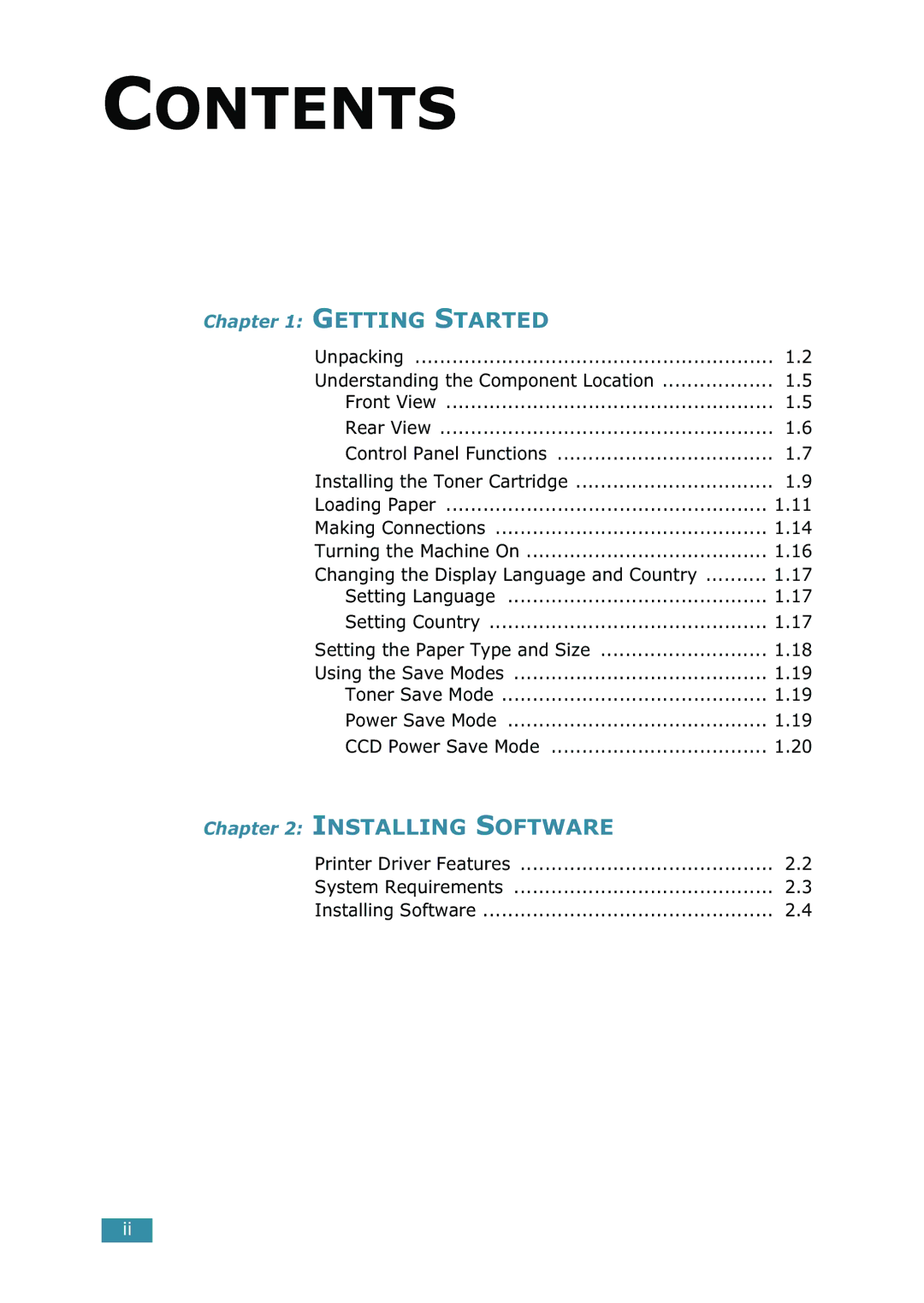 Xerox WorkCentre PE16 manual Contents 