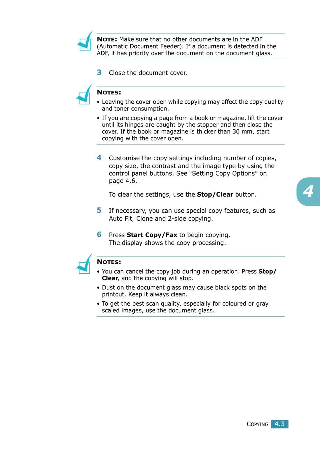 Xerox WorkCentre PE16 manual Copying 