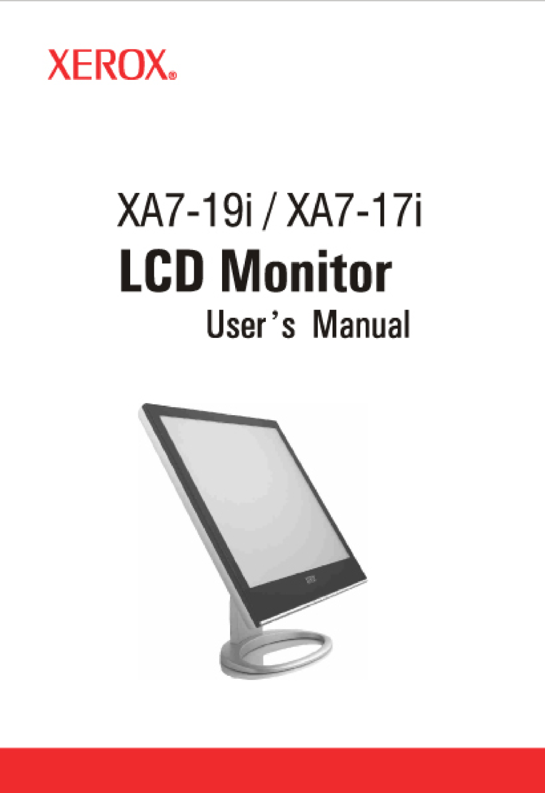 Xerox XA7-19i manual 