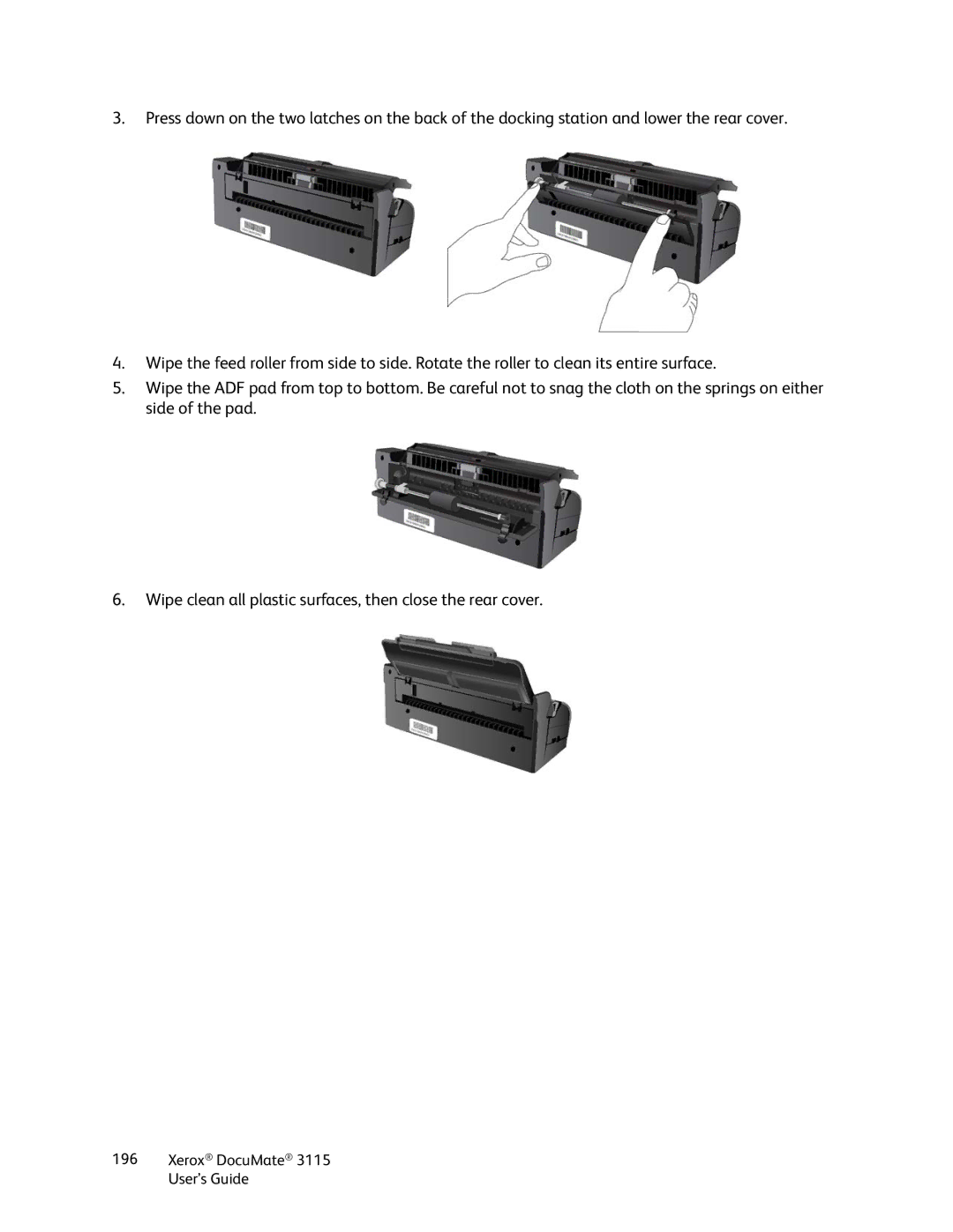 Xerox xerox documate 3115 manual Xerox DocuMate 3115 User’s Guide 