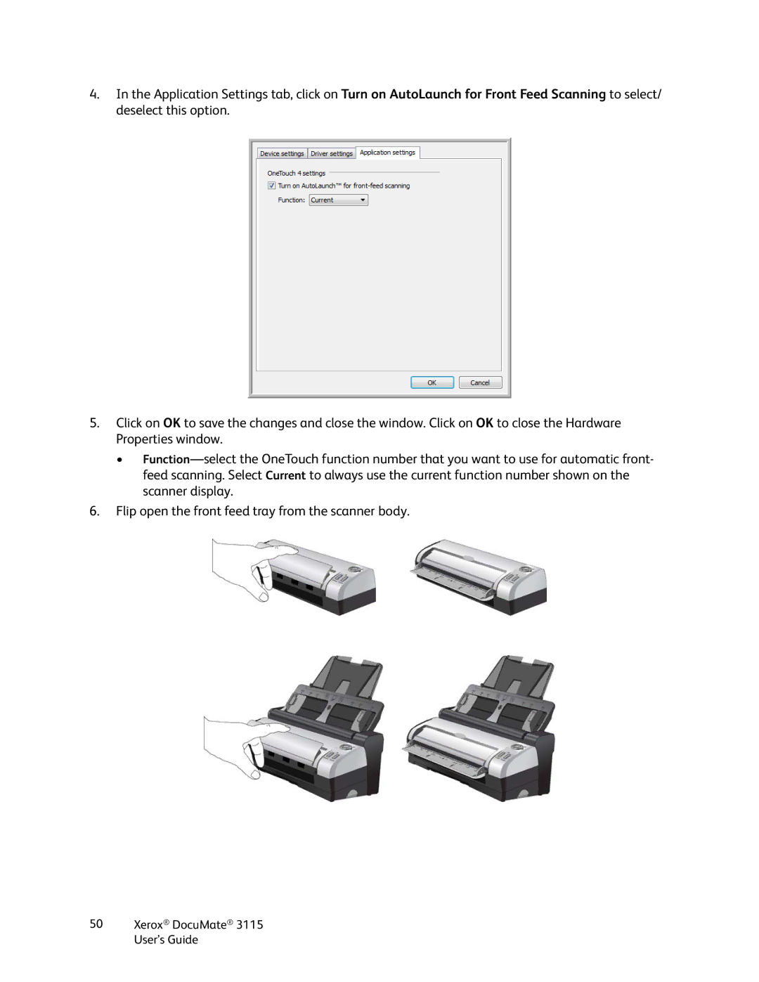 Xerox xerox documate 3115 manual Xerox DocuMate 3115 User’s Guide 