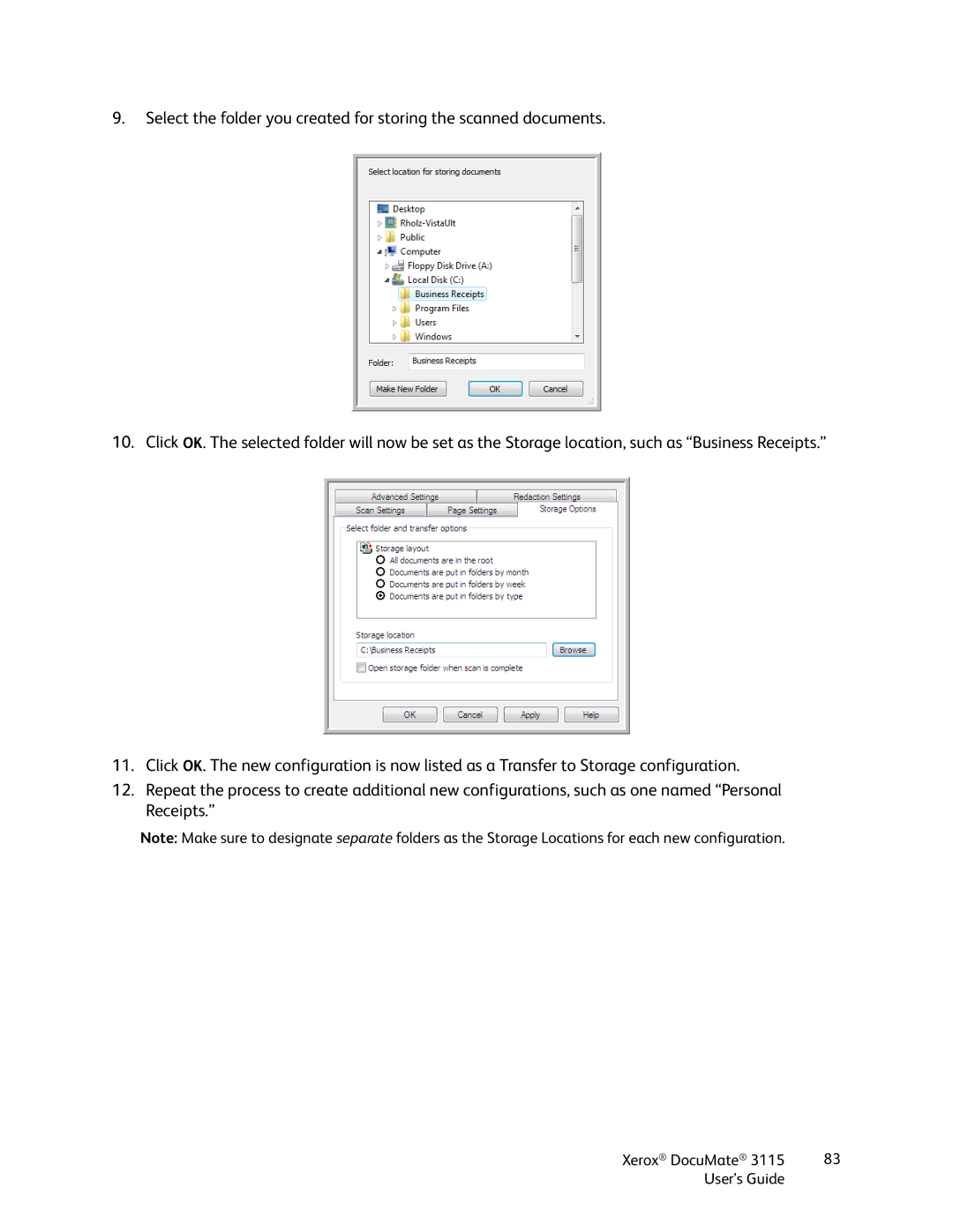 Xerox xerox documate 3115 manual Xerox DocuMate User’s Guide 