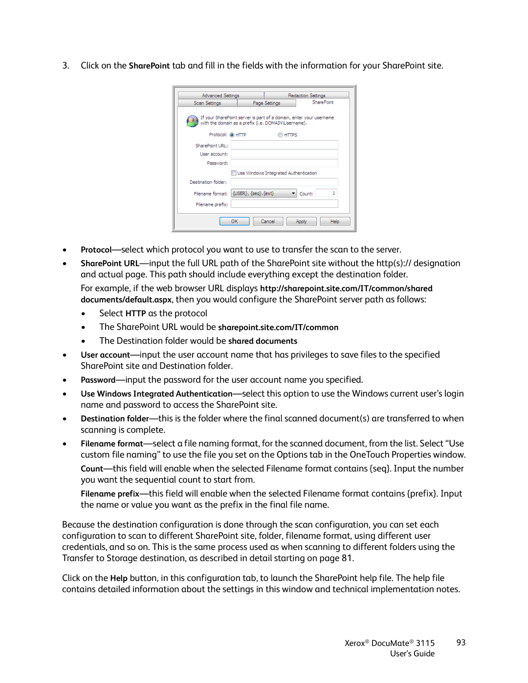 Xerox xerox documate 3115 manual Xerox DocuMate User’s Guide 