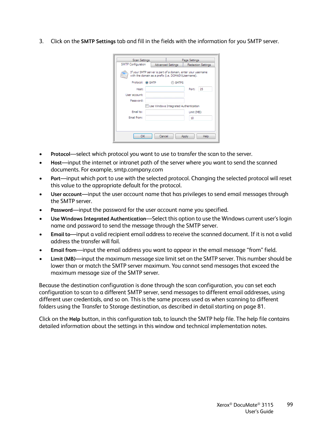 Xerox xerox documate 3115 manual Xerox DocuMate User’s Guide 