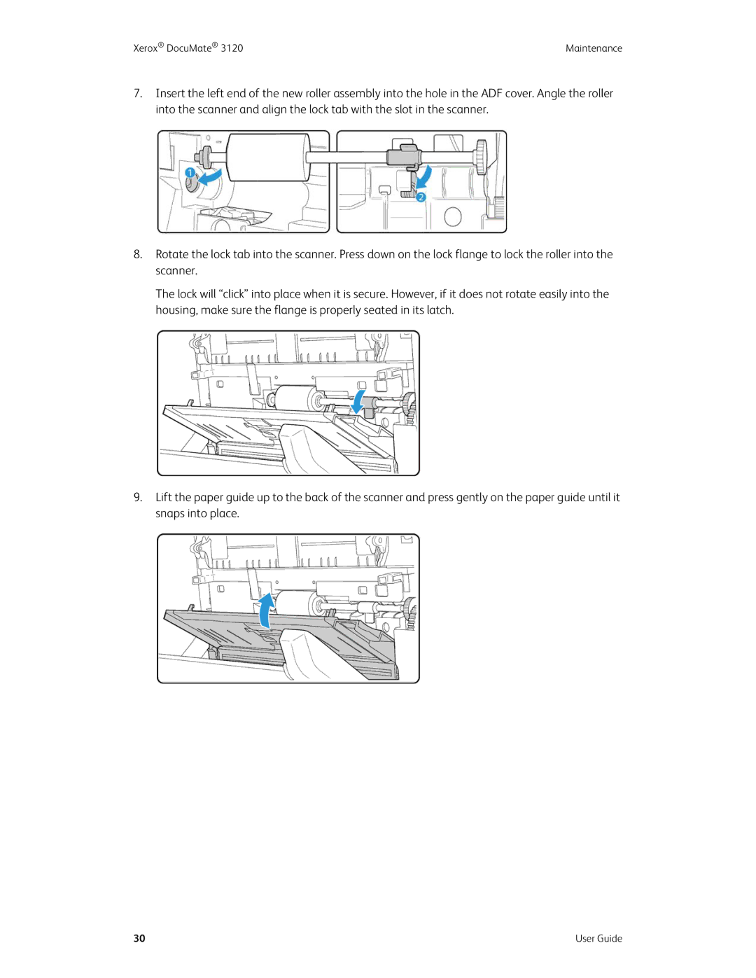 Xerox xerox manual Xerox DocuMate Maintenance 