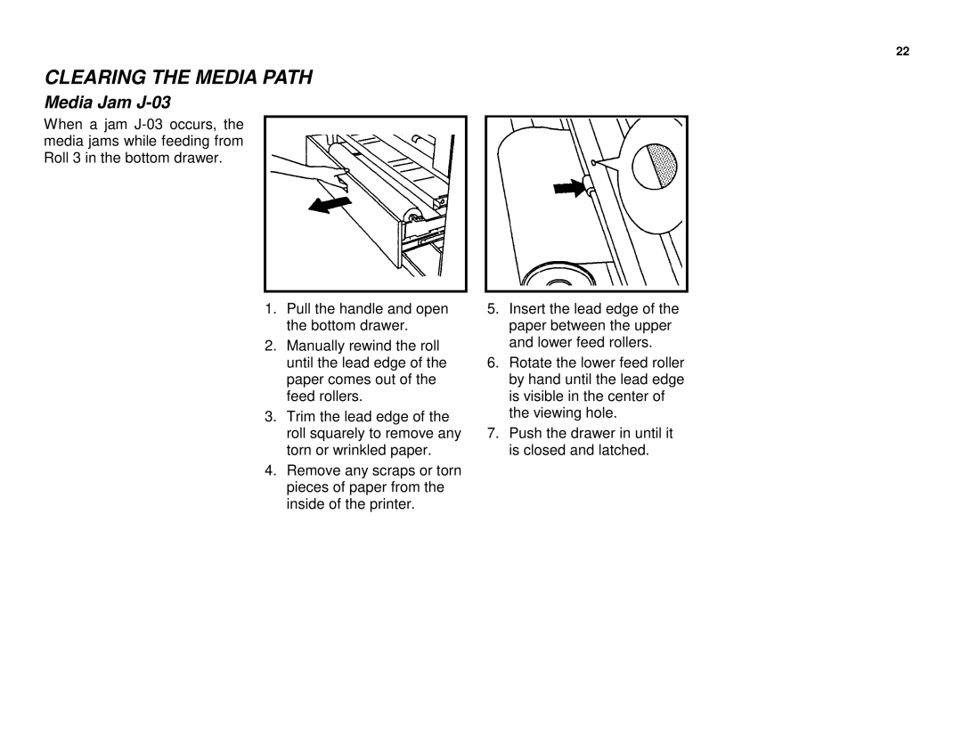 Xerox XES 8855 manual Media Jam J-03 