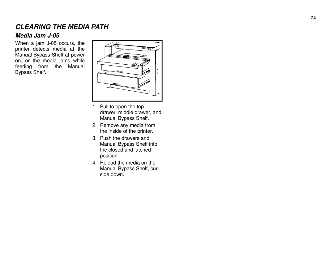 Xerox XES 8855 manual Media Jam J-05 