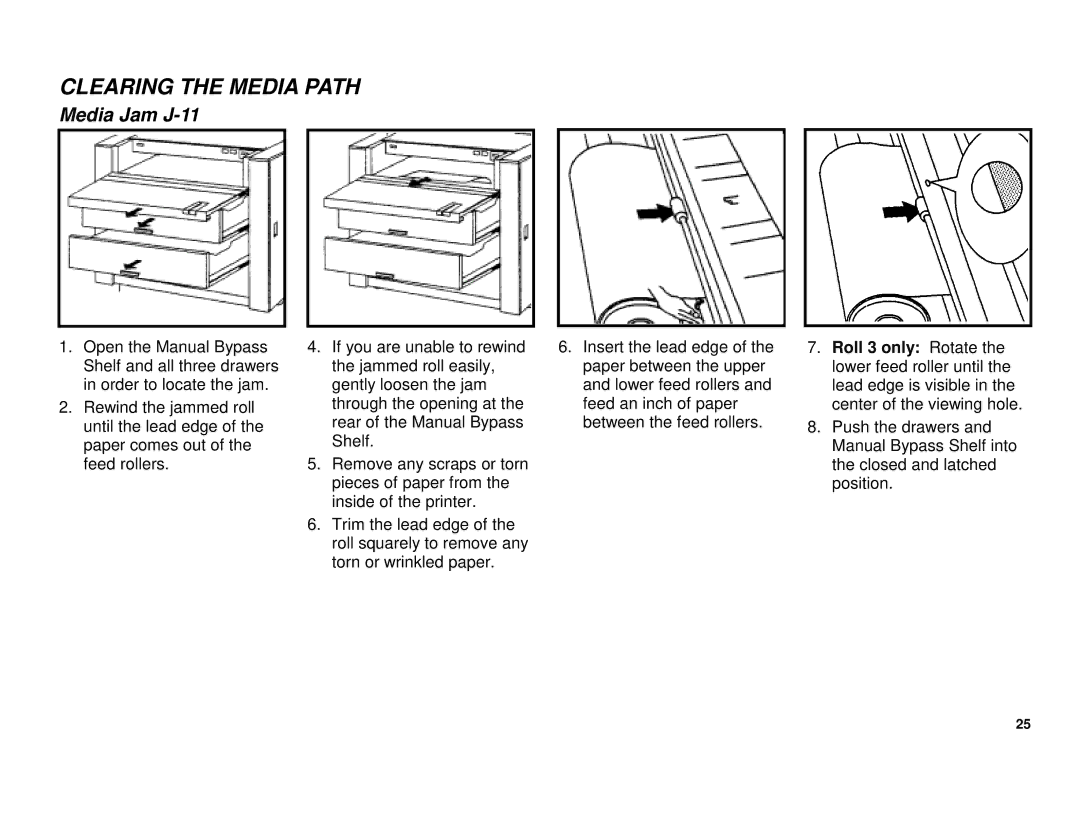 Xerox XES 8855 manual Media Jam J-11 