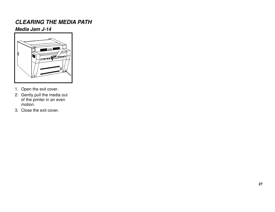 Xerox XES 8855 manual Media Jam J-14 