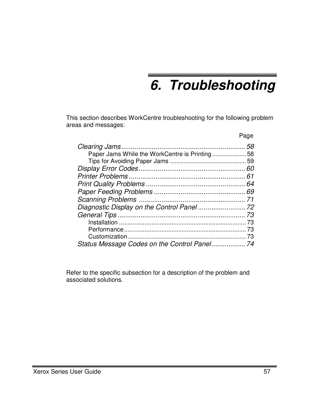 Xerox XK35C, XK25C manual Troubleshooting 