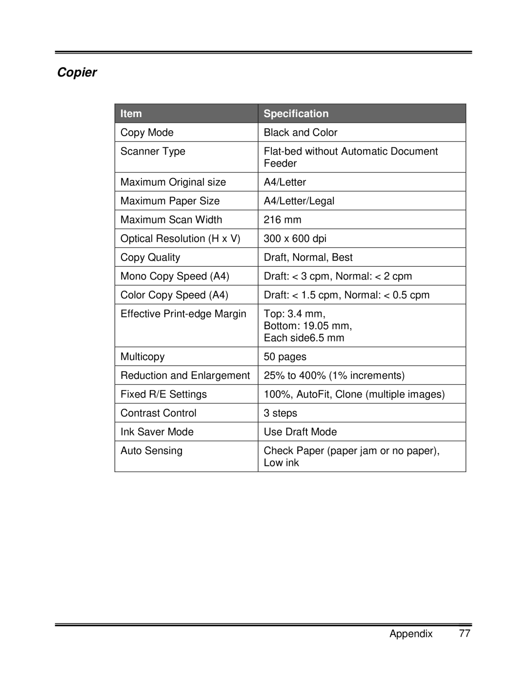 Xerox XK35C, XK25C manual Copier 