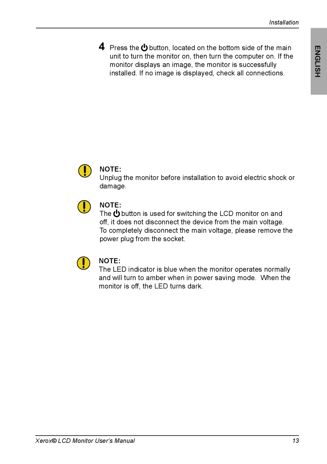 Xerox XR6 Series manual English 