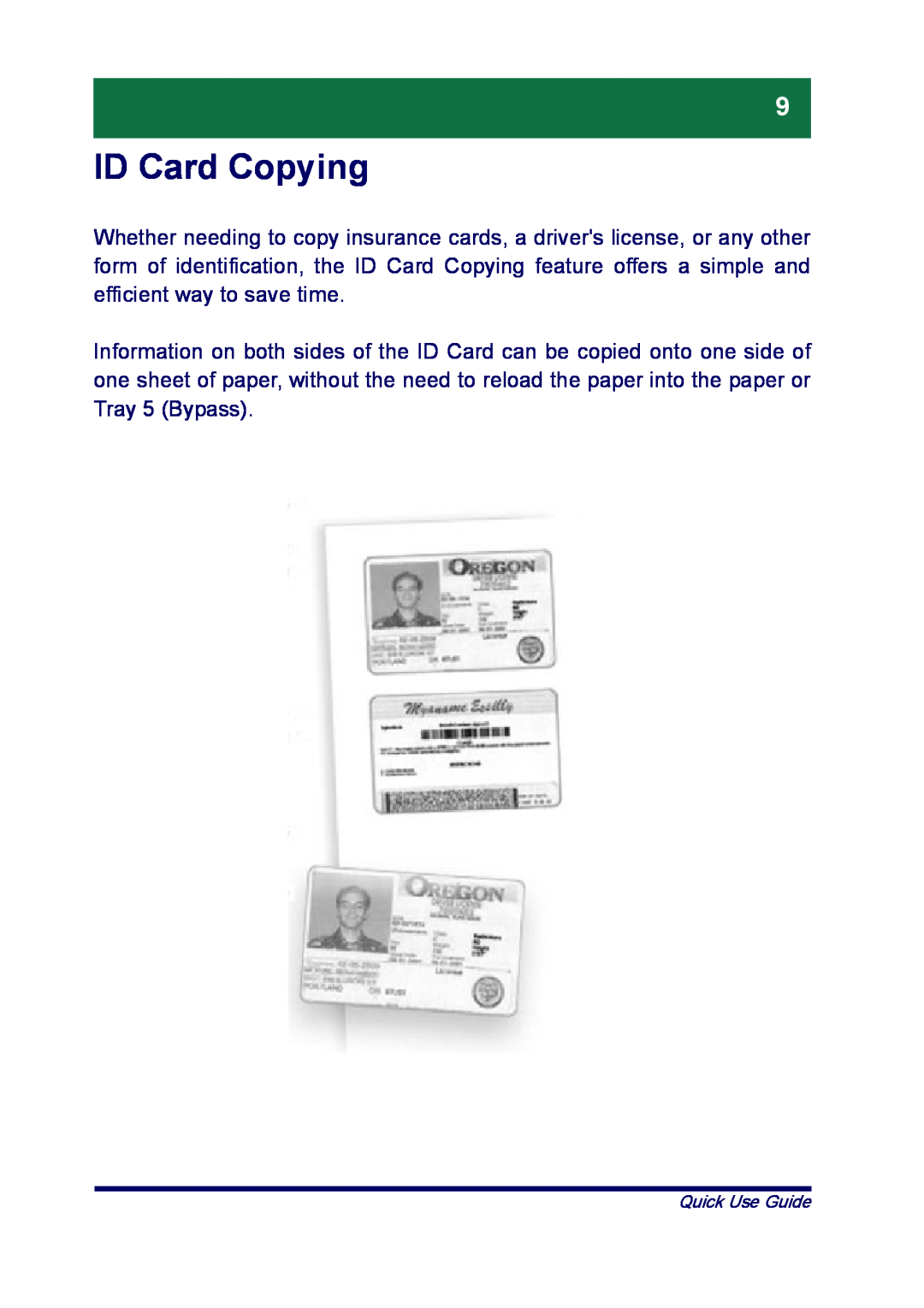 Xerox ME3612E4-1, XT3008EN0-2 manual ID Card Copying 