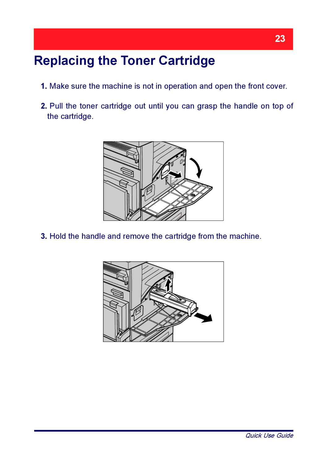 Xerox ME3612E4-1, XT3008EN0-2 manual Replacing the Toner Cartridge 